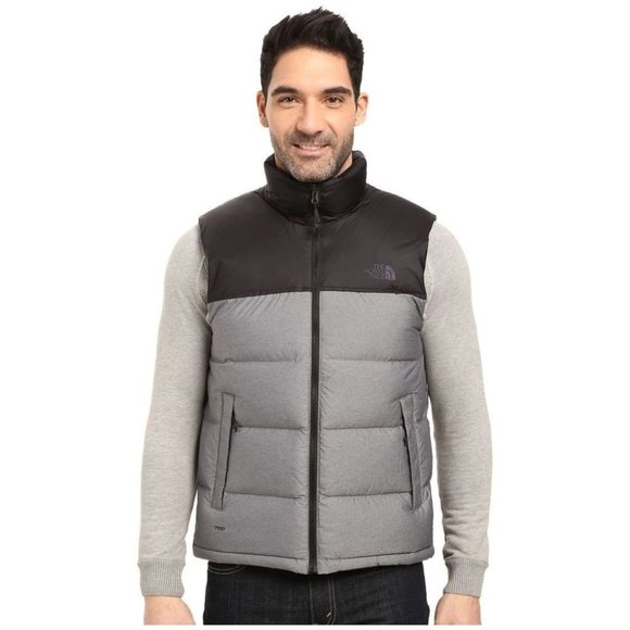 The North Face Other - NORTH FACE Mens 700 Nuptse Down Vest L Gray Black
